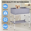 Advwin Elevated & Foldable Pet Grooming Bath Tub