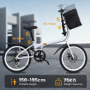 Advwin 20" Folding Bicycle with 6-Speed Dual Brake System (Pre-Order)