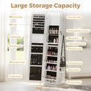 Advwin 360° Swivel Jewelry Cabinet with Lock