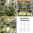 Advwin Outdoor Walk-in Cat Catio Enclosure w/ Asphalt Roof