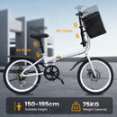 Advwin 20" Folding Bicycle with 6-Speed Dual Brake System