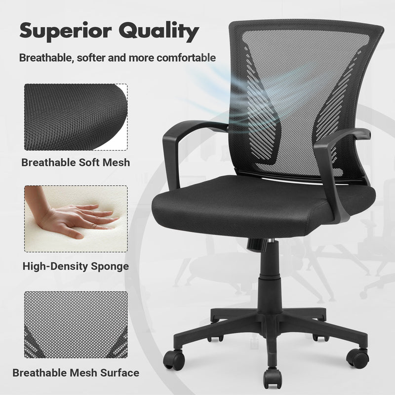 Advwin Mid-Back Mesh Office Chair