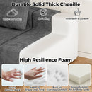 Advwin 3 Seater Chenille Fabric Modular Sectional Sofa