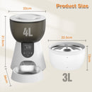 Advwin 2-in-1 Automatic Cat Feeder and Water Fountain