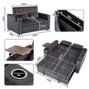 Advwin 3-in-1 Velvet Convertible Sofa Bed