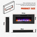 Advwin Electric Fireplace Heater Wall Recessed (Pre-Order)