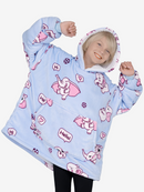Advwin Oversized Sherpa Wearable Blanket Hoodie Kids