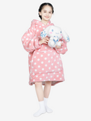 Advwin Oversized Sherpa Wearable Blanket Hoodie Kids