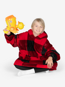 Advwin Oversized Sherpa Wearable Blanket Hoodie Kids
