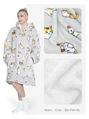 Advwin Electric Bladeless Fan Heater & Blanket Hoodie