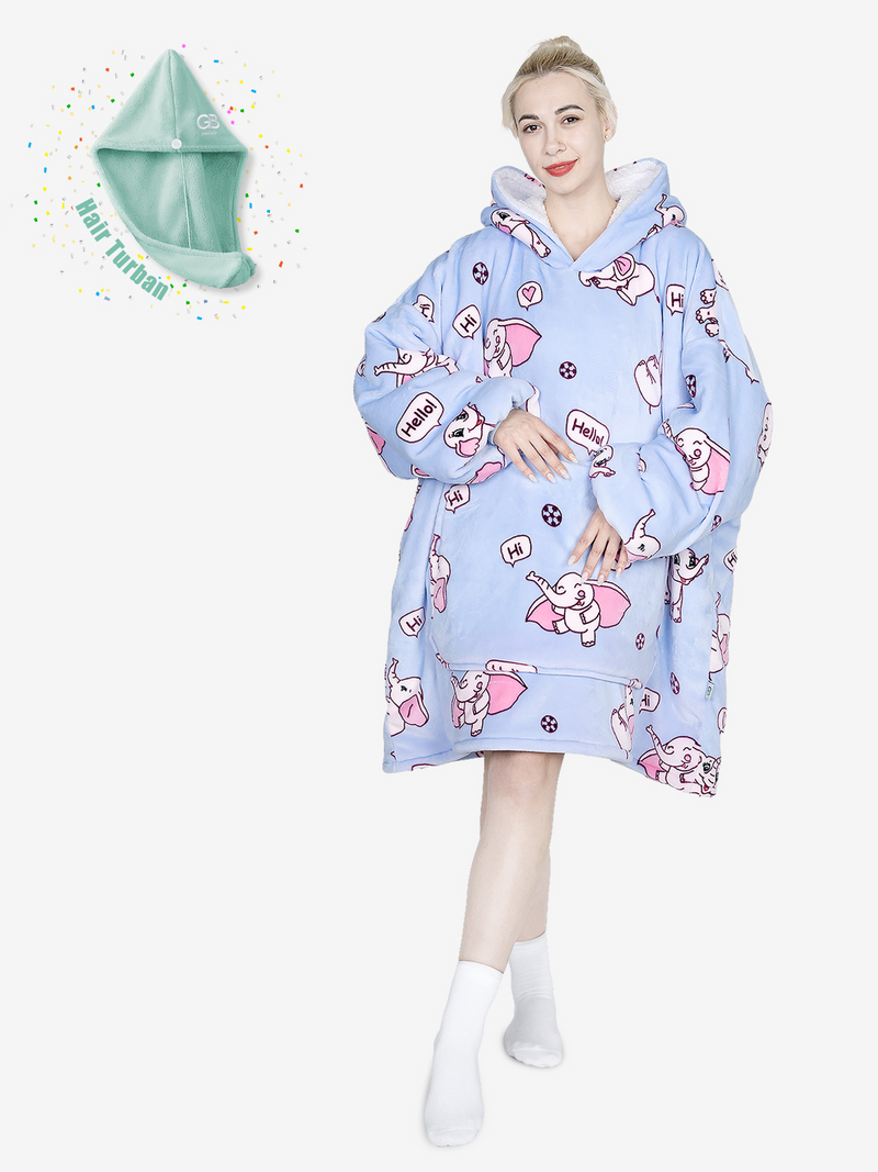 Advwin Electric Bladeless Fan Heater & Blanket Hoodie