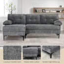 Advwin Sofa 3 Seaters Sofa L Shape Grey