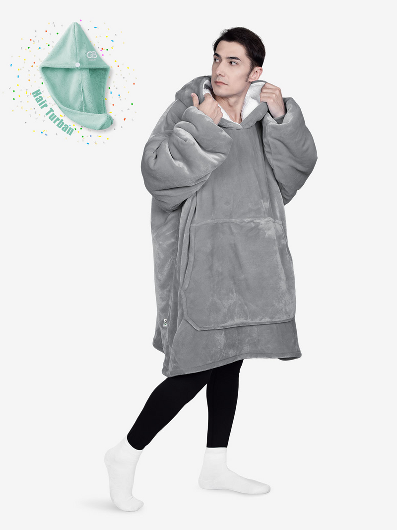 Advwin Electric Bladeless Fan Heater & Blanket Hoodie