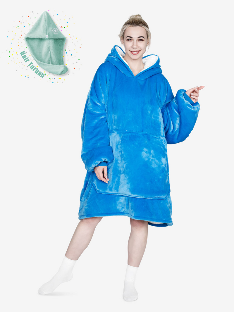 Advwin Electric Bladeless Fan Heater & Blanket Hoodie