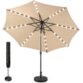 Advwin 3m Solar Patio Umbrella with Base