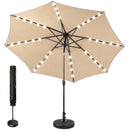 Advwin 3m Solar Patio Umbrella with Base
