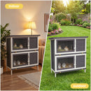 Advwin Wooden Pet Hutch Rabbit Cage House