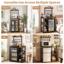 Advwin 5 Tier Mini Fridge Shelf w/ Ample Storage & Hooks