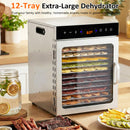 Advwin Food Dehydrator 12 Trays Electric Drying Cabinet