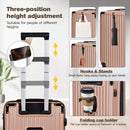 Advwin 20"+14" Hardshell Luggage Set with Silent Wheels