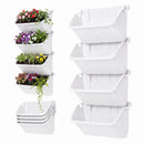 Advwin Wall Mounted Vertical Planter 4 Pots
