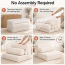 Advwin 3-in-1 Modular Folding Sofa Bed Corduroy