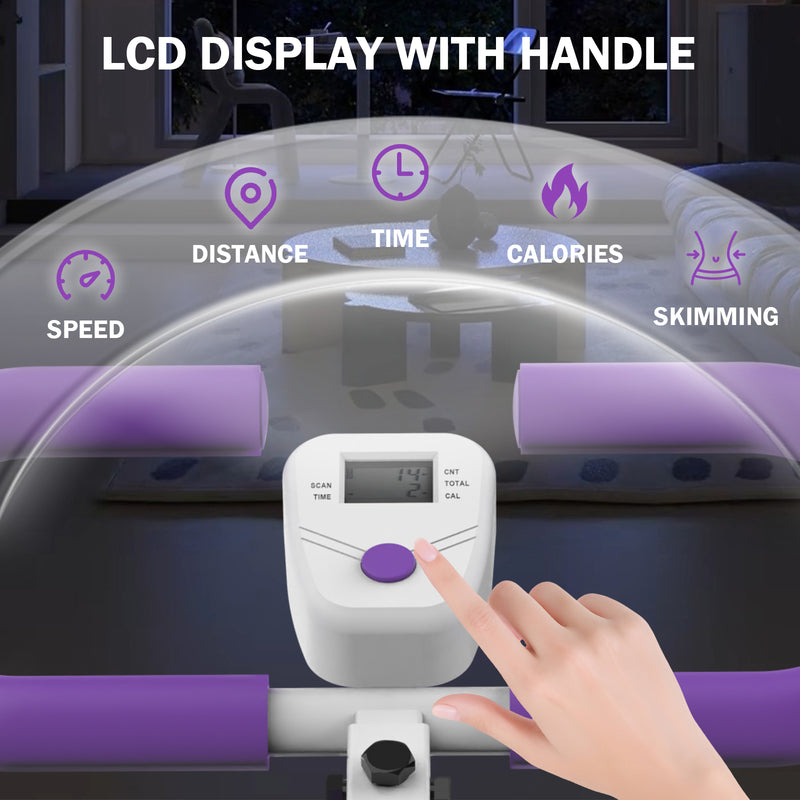 Advwin Foldable Squat Machine with Handles & Bands