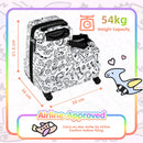 Advwin Kids Ride On Luggage Graffiti Toddler Luggage