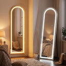 Advwin LED Arched Full Length Floor Mirror Wall Mounted