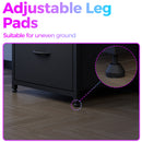 Advwin L Shaped Gaming Desk with Monitor Stand