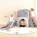 Advwin 9 in 1 L-Shaped Toddler Slide Playset