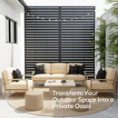 Advwin Metal Privacy Screen 3-Panel 118x180cm (Pre-Order)