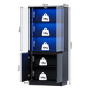 Advwin LED Glass Display Cabinet w/ Motion Sensor