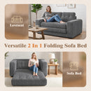 Advwin 2-in-1 Convertible Wide-Wale Corduroy Sofa Bed