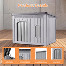 Advwin Weatherproof Plastic Dog House with Openable Roof