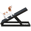 Advwin Pet Ramp Dog Stairs Adjustable Ladder Black (Pre-Order)