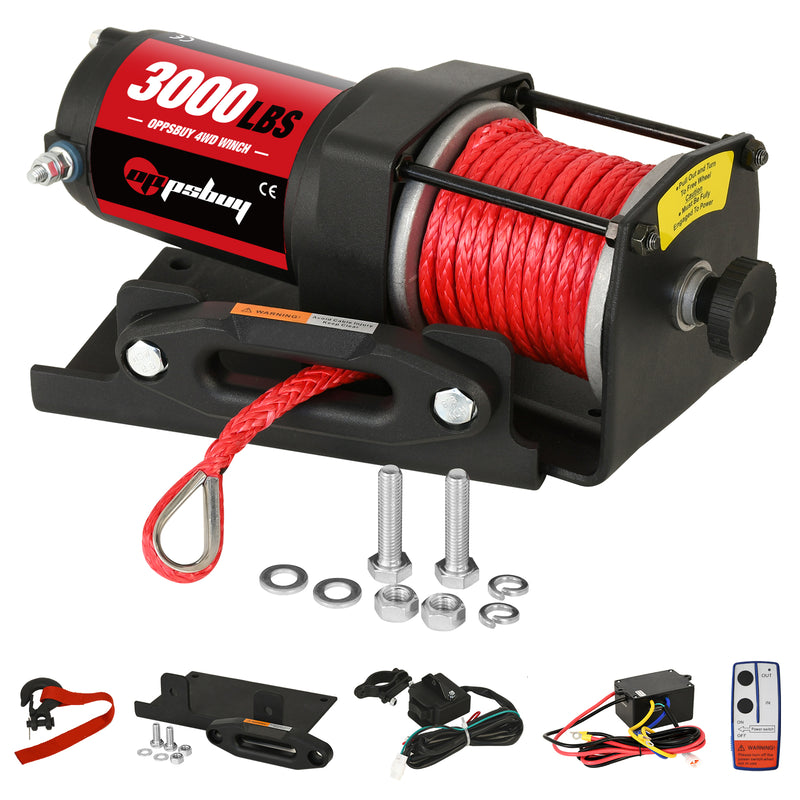 Advwin Electric Winch 3000lbs/1360kg 12V