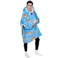 Advwin Oversized Sherpa Wearable Blanket Hoodie Adult