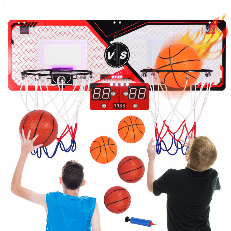 Advwin Indoor Mini Basketball Hoop 2-Player