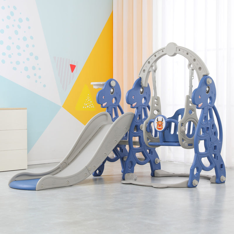 Advwin 4 in-1 Kids Slide and Swing Set