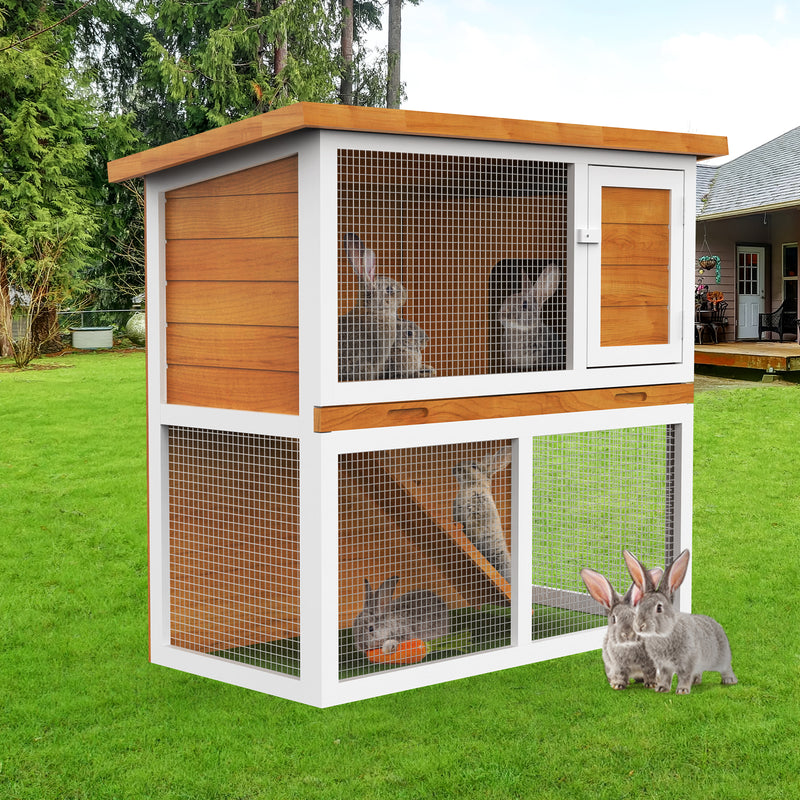 Advwin Rabbit Hutch Chicken Coop