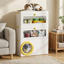 Advwin 4 in 1 Plastic Cat House with Scratching Board