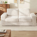 Advwin 162cm Loveseat Floor Sofa Corduroy Boneless Couch