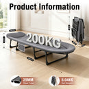 Advwin Folding Camping Cot w/ 6-Position Adjustable Backrest