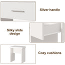 Advwin Dressing Table Set with LED Mirror & Drawers