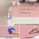 Advwin 80cm Small Desk with 2 Drawers and Storage Bag