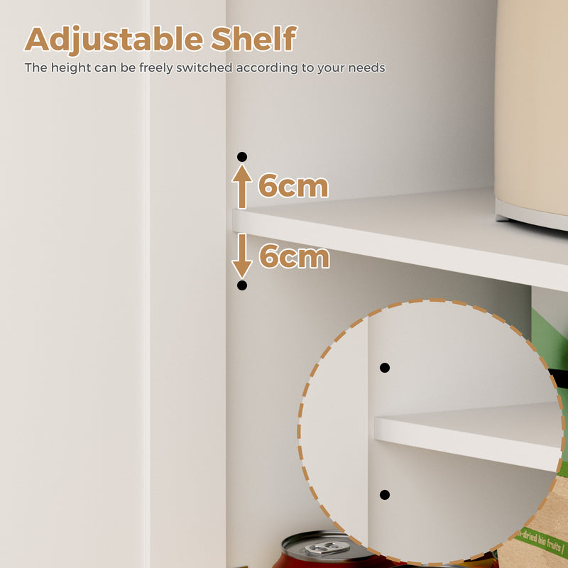 Advwin Kitchen Island Cart on Wheels with Charging Station