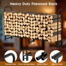 Advwin 7.5FT Firewood Rack with 600D Oxford Cover