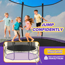 Advwin 12FT Outdoor Trampoline for Kids w/ Sprinkler