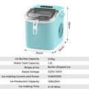 Advwin 12KG Self-Cleaning Ice Makers with Handle Green